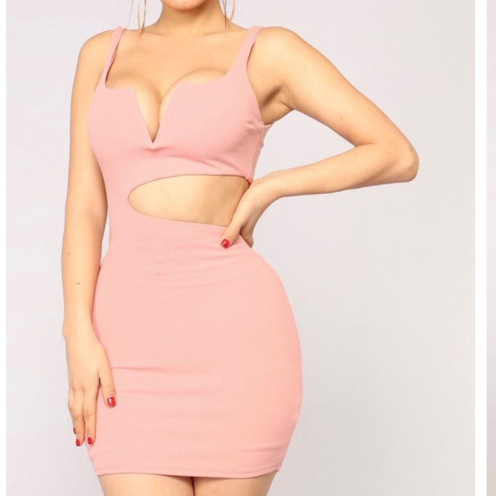 Fashion nova pink dress